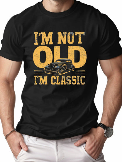 T-shirt homme humour rétro classique – Cadeau vintage pour passionnés d'automobile