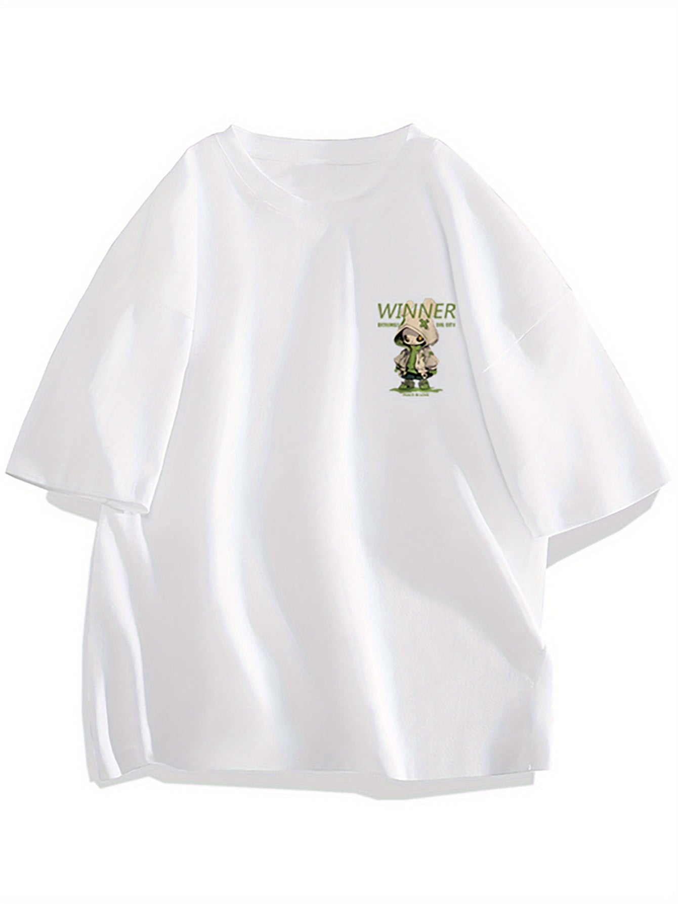T-shirt oversize streetwear homme motif personnage urbain graphique