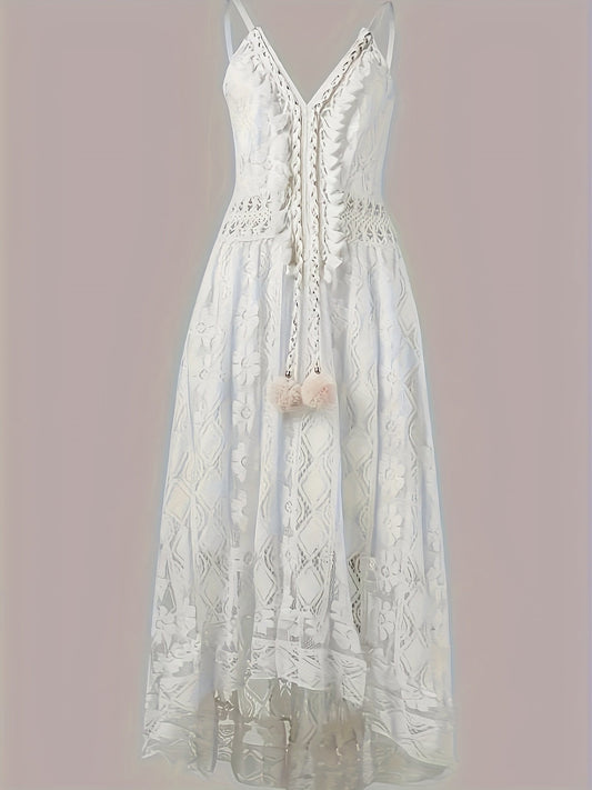 Robe longue bohème élégante à bretelles pour femme – style maxi décontracté chic, parfaite pour l'été et les occasions festives