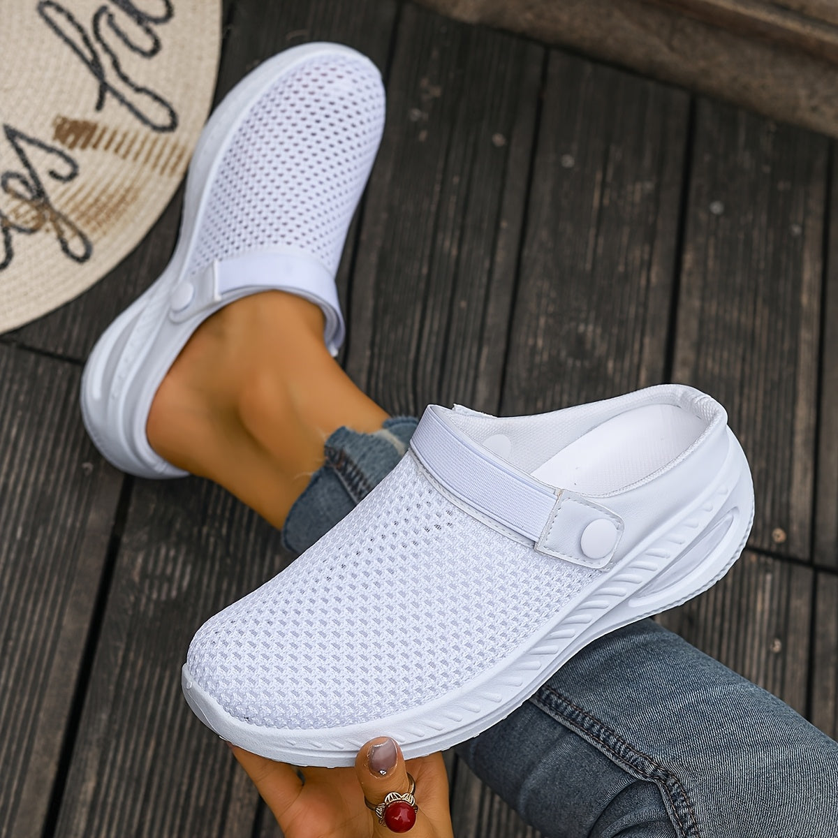 Sabots Femme Confort Slip-On Style Sport pour Loisirs et Quotidien