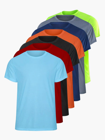 Lot de T-shirts de sport homme - Style classique, usage polyvalent, idéale pour l'entraînement et les loisirs