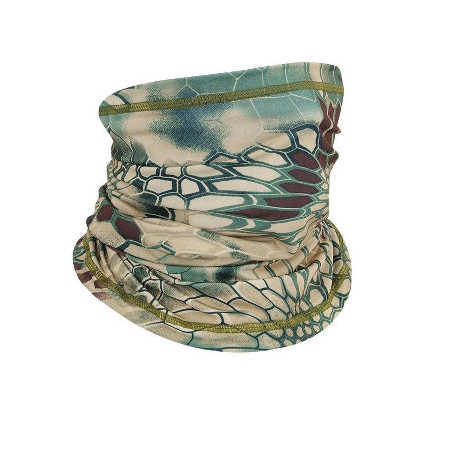 Multifunctional neck gaiter in solid-color or camouflage soft fabric