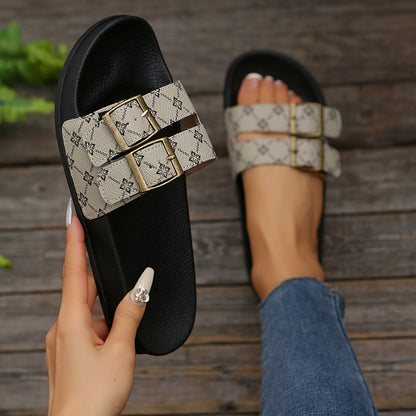 Sandales à double bride pour femme style urbain confort quotidien