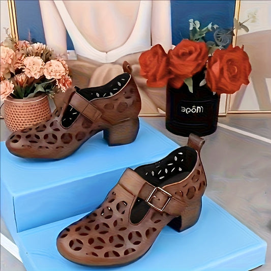 Chaussures Mary Jane à talon bloc pour femme - Style tendance et confort quotidien