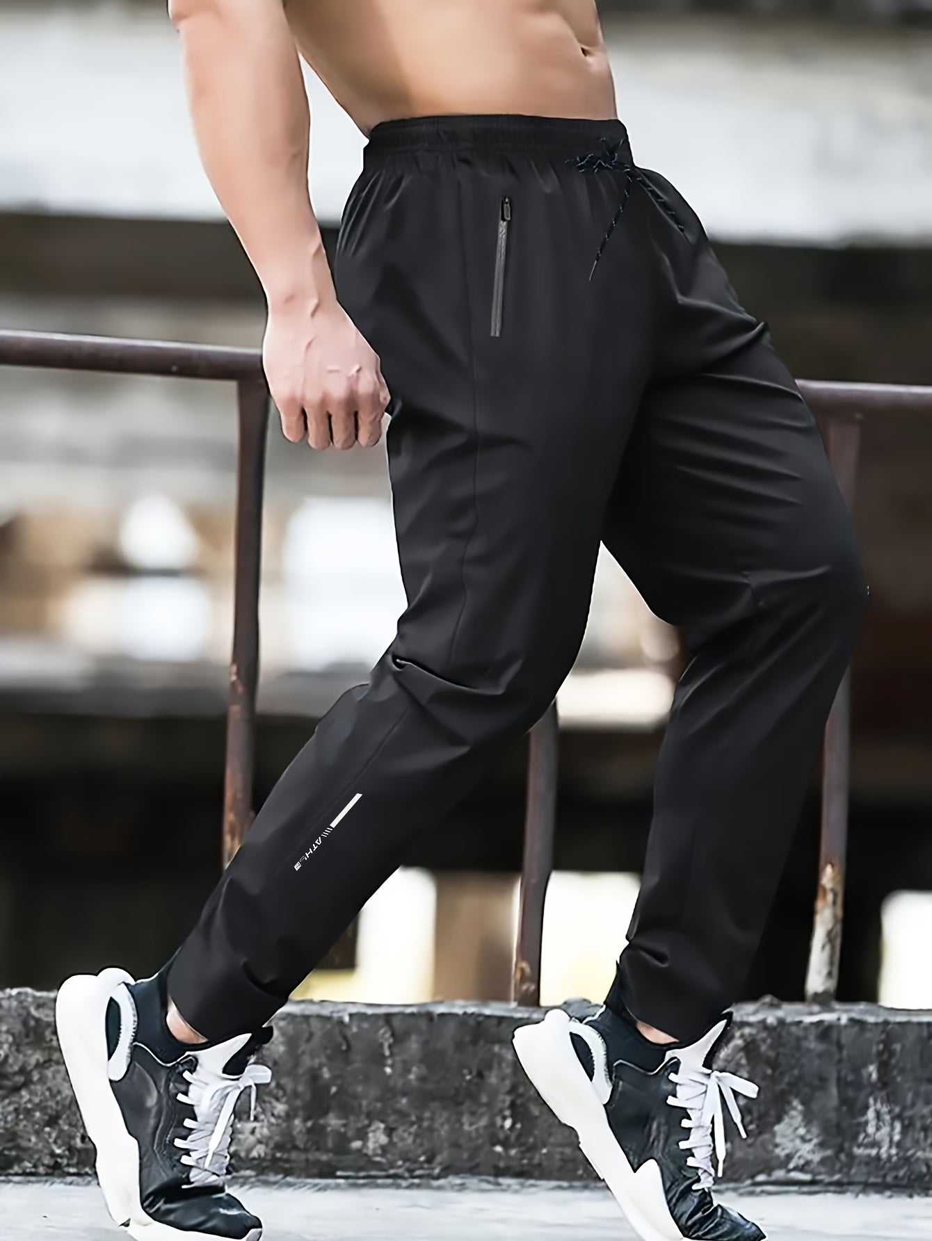 Lässige Jogginghose für Herren in großen Größen, sportlicher Stil  