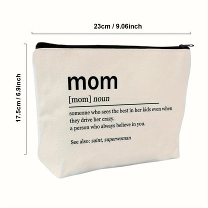 Trousse da trucco donna con citazione mamma stile dizionario regalo originale festa della mamma