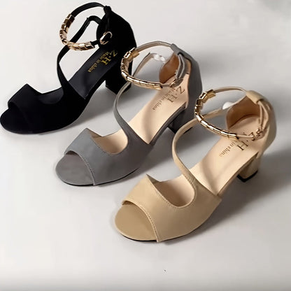 Sandali con tacco alto eleganti da donna stile serata e ufficio