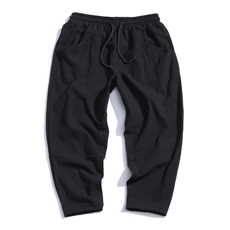 Pantalon décontracté style Harlan pour homme, coupe ample tendance, idéal pour loisirs et streetwear