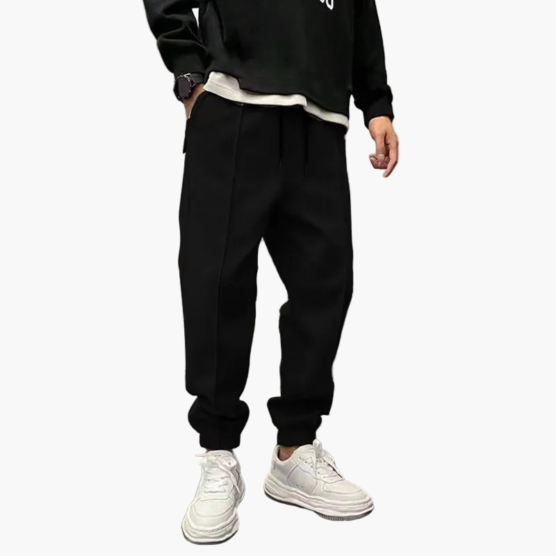 Pantalon de sport décontracté homme style jogging urbain polyvalent