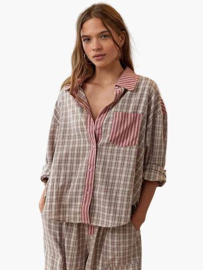 Pyjama-Set élégant pour femme, style décontracté, idéal pour des nuits relaxantes