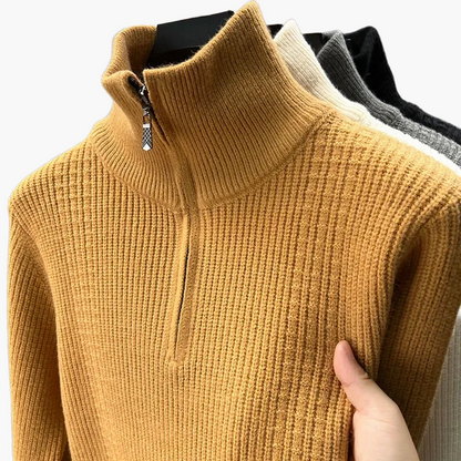 Felpa con zip e collo alto stile casual da donna, ideale per autunno e inverno