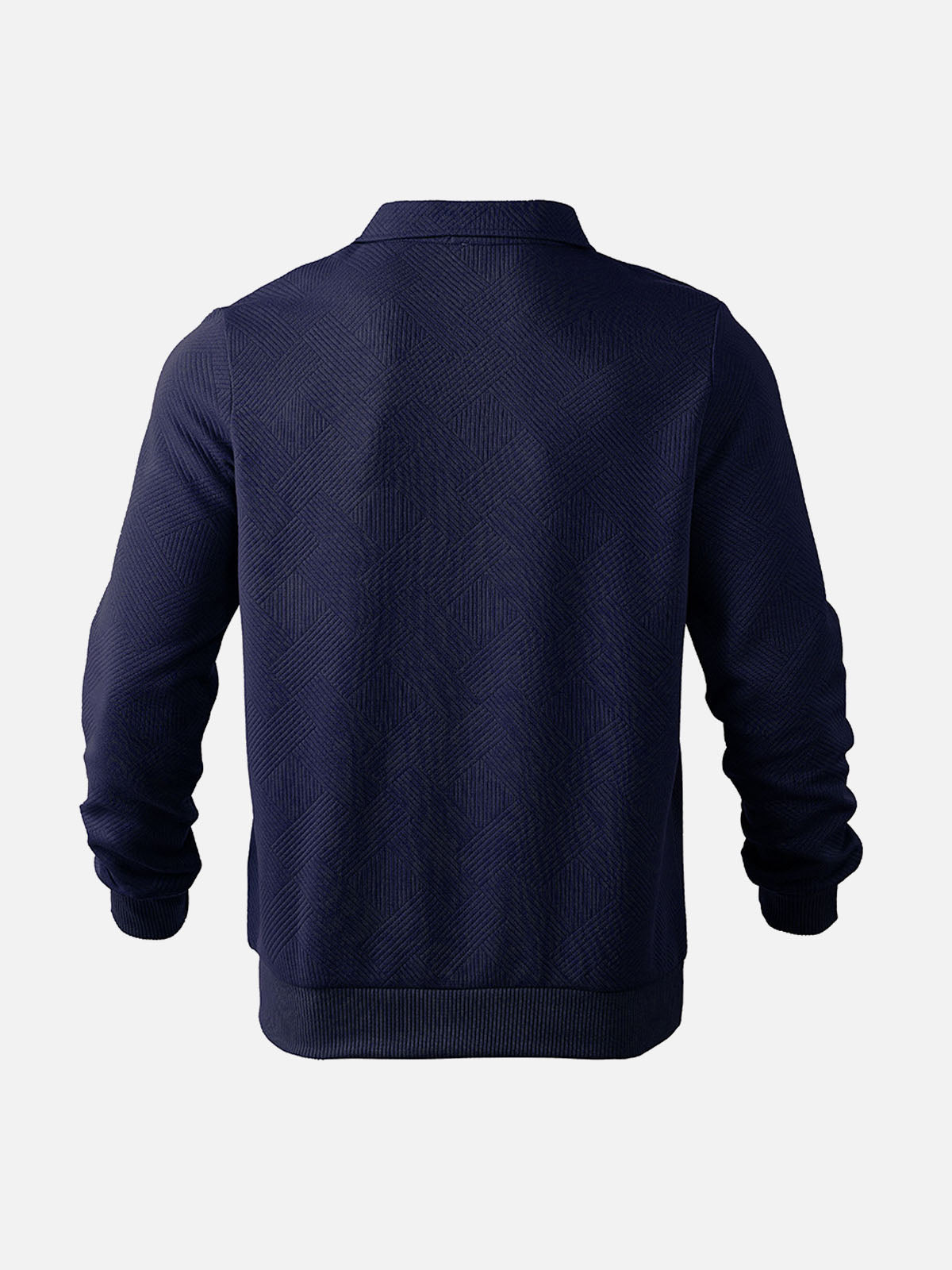 Pull demi-zip homme style décontracté chic pour bureau et loisirs