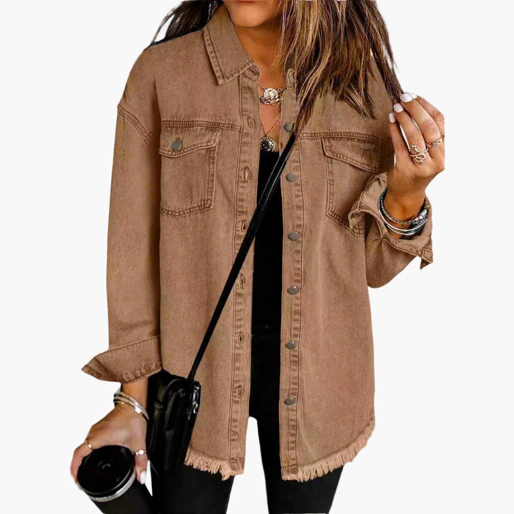 Legere Jeansjacke im urbanen Stil für Damen – Trendiger und vielseitiger Look