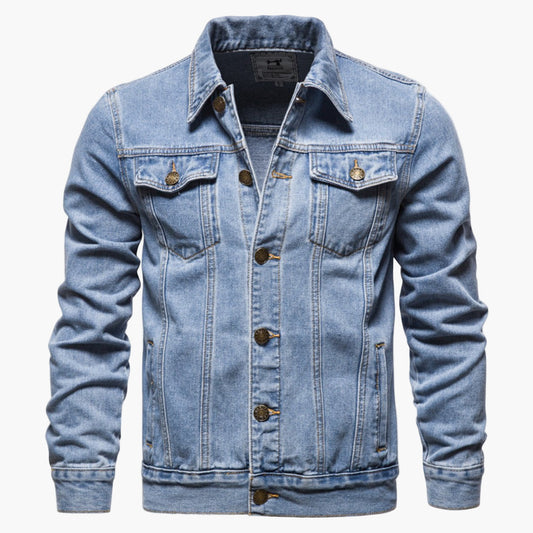 Chaqueta de mezclilla estilo clásico para hombre – Ideal para el día a día y versátil