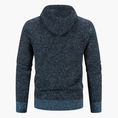 Gilet à capuche zippé homme style casual pour l’automne et l’hiver
