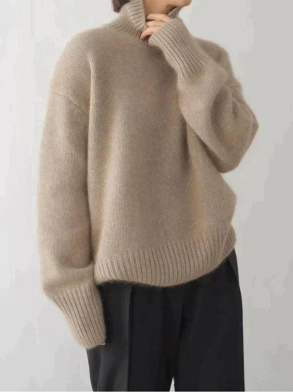 Loose turtleneck sweater Korean style for women – Chic and casual autumn/winter fashion