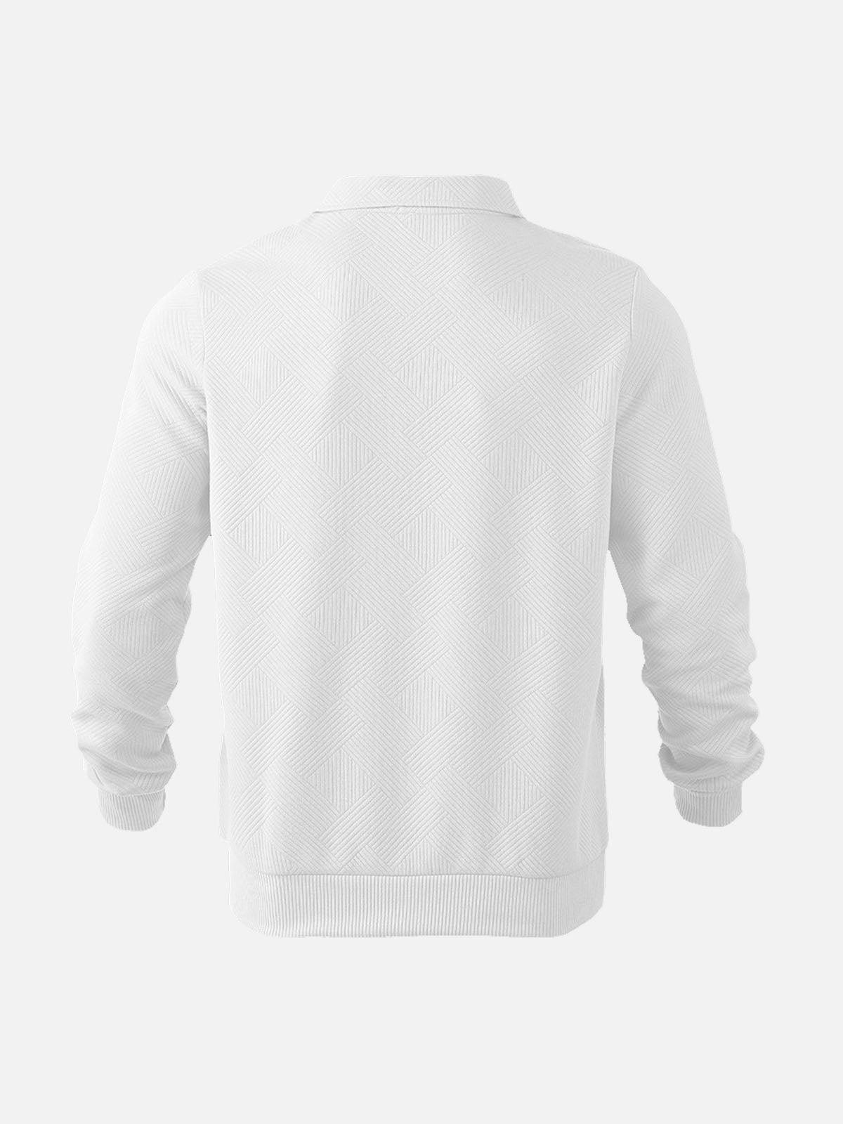 Pull demi-zip homme style décontracté chic pour bureau et loisirs