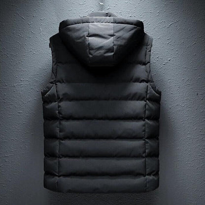 Gilet imbottito senza maniche uomo stile urbano per attività outdoor e quotidiane