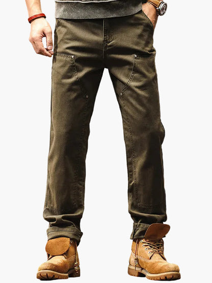Robuste gerade Herren-Arbeitshose im Workwear-Stil, für Alltag oder Outdoor  