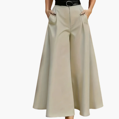 Weite Damenhose im eleganten Stil für formelle und alltägliche Anlässe  