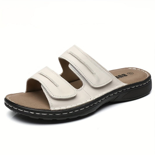 Bekväma herrsandaler att dra på, avslappnad stil, perfekta för vardagsbruk