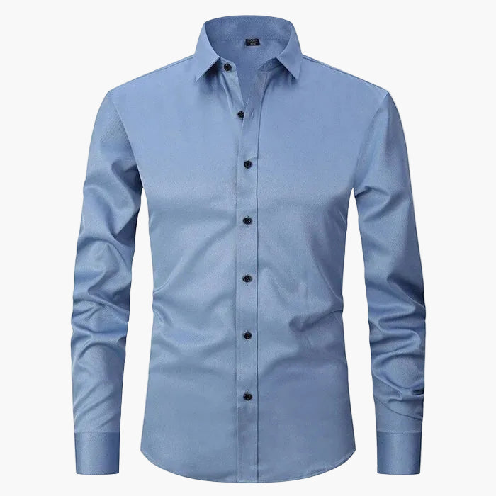 Chemise Slim Fit Homme Élégante Business & Casual – Manches Longues, Style Moderne