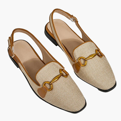 Moccasin slingback dam avslappnad stil för sommaren