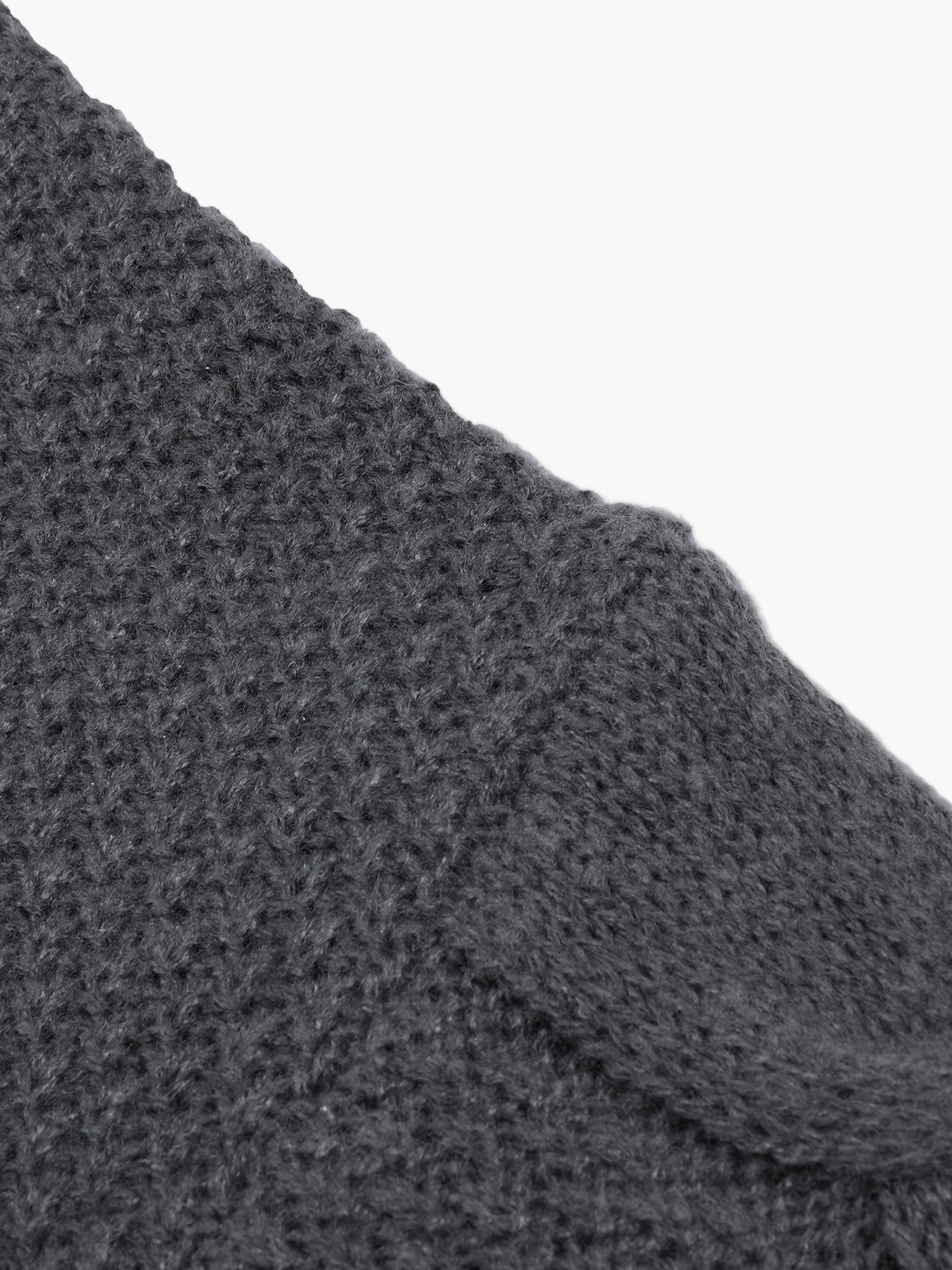 Męski sweter z warkoczowym wzorem w stylu casual – idealny na jesień/zimę
