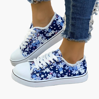 Baskets décontractées femme style floral tendance pour usage quotidien
