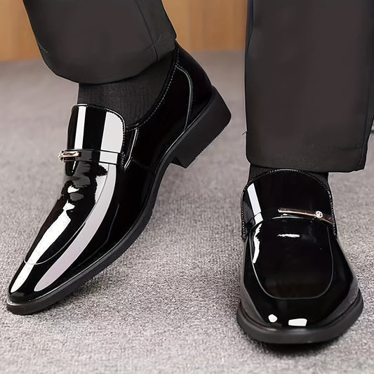 Chaussures habillées pour homme style mocassin à enfiler – Élégance formelle et confort quotidien