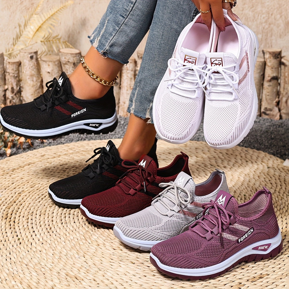Baskets Femme Décontractées Style Sport pour Marche et Quotidien