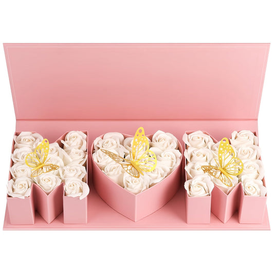Fancy Mother's Day Gift Box for Women – Elegant Display Box with Letter and Heart Compartments