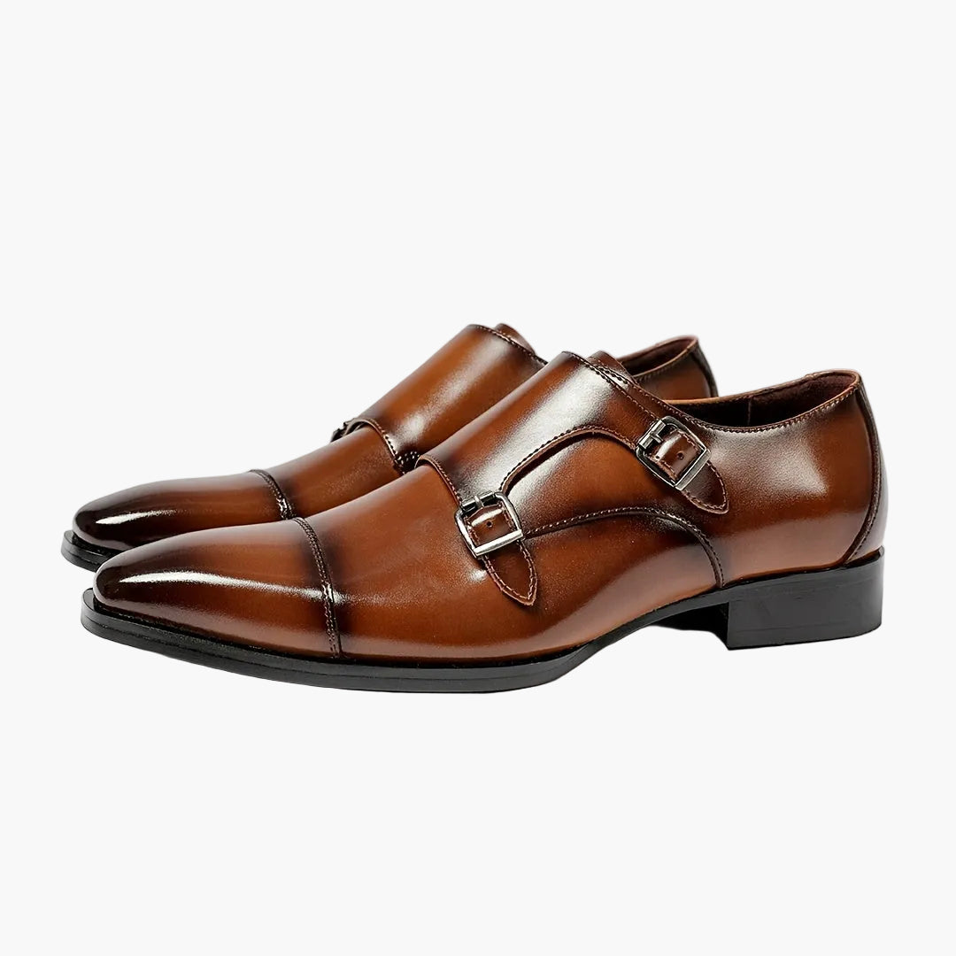 Chaussures habillées à double boucle pour homme – Élégance formelle et style moderne