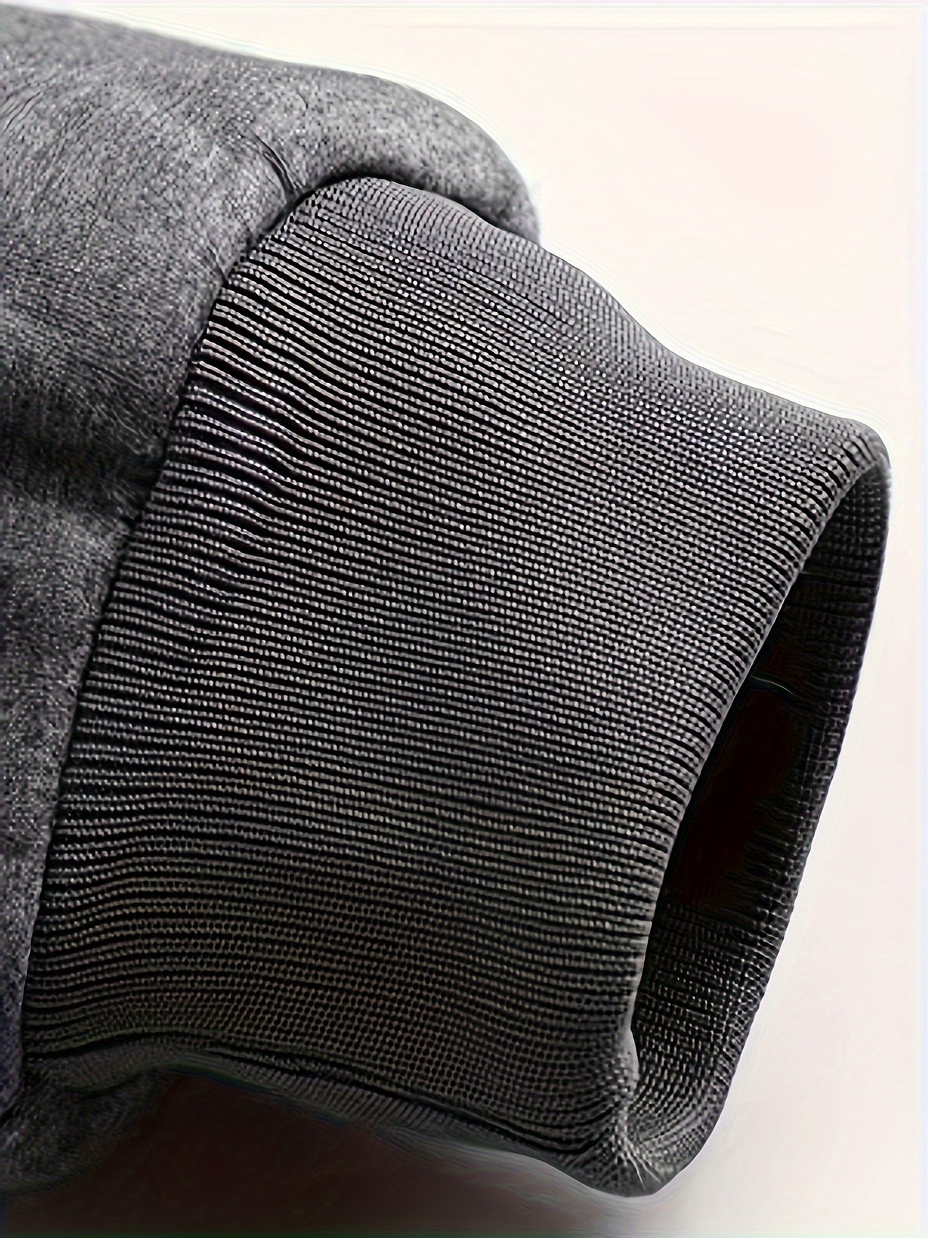Pull Homme Gris Foncé Col Montant Zippé Doublé Chaud