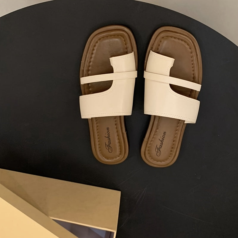Afslappede flade sandaler til kvinder, chic stil, ideelle til sommeren