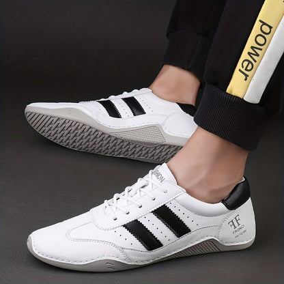Sneakers décontractées homme style urbain à lacets pour loisirs et ville