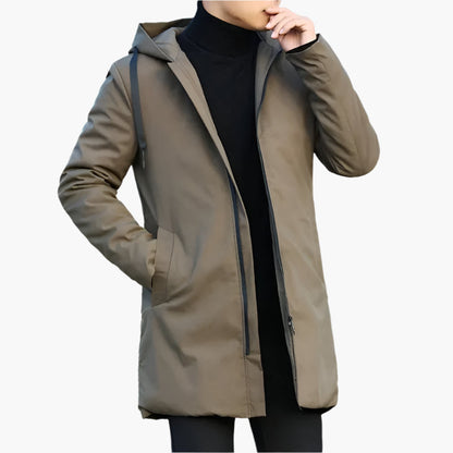 Elegant and waterproof men's winter jacket for a modern urban style