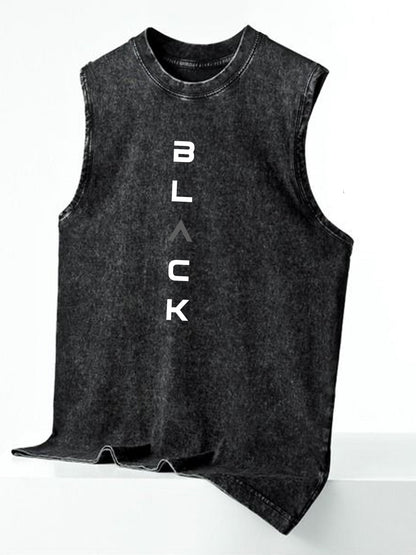 Débardeur sans manches tendance homme style urbain imprimé graphique