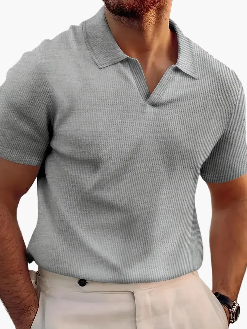 Kurzarm-Polo im lässigen Stil für Herren – Eleganz und Komfort im Alltag