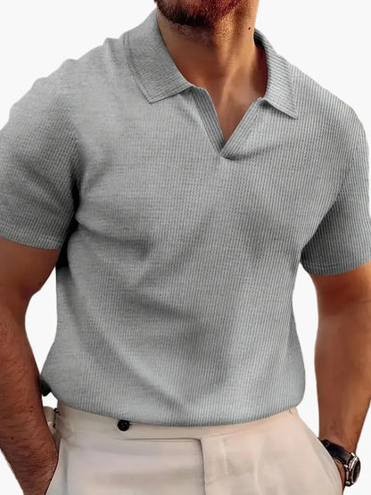 Kurzarm-Polo im lässigen Stil für Herren – Eleganz und Komfort im Alltag