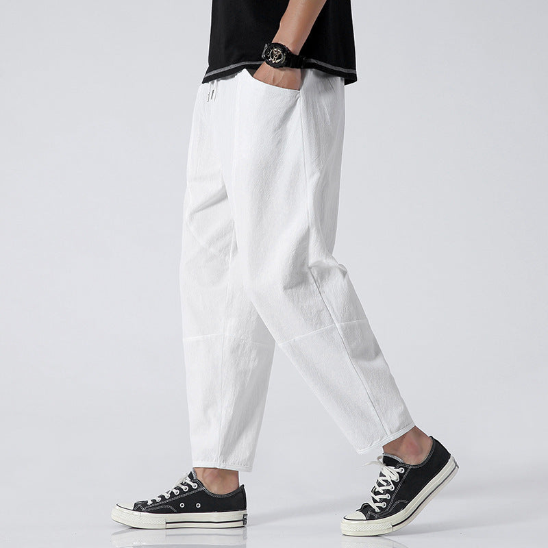 Pantalon décontracté style Harlan pour homme, coupe ample tendance, idéal pour loisirs et streetwear