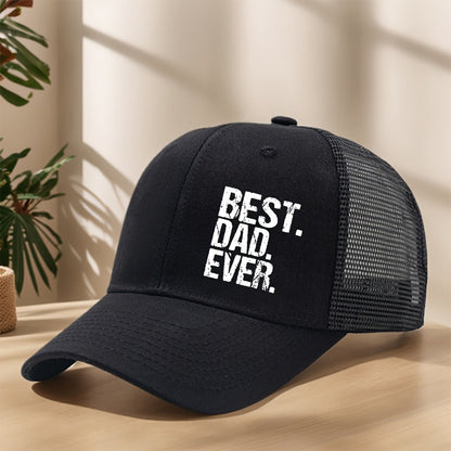 Casquette style trucker pour homme - Meilleur Papa - Accessoire décontracté fête des pères