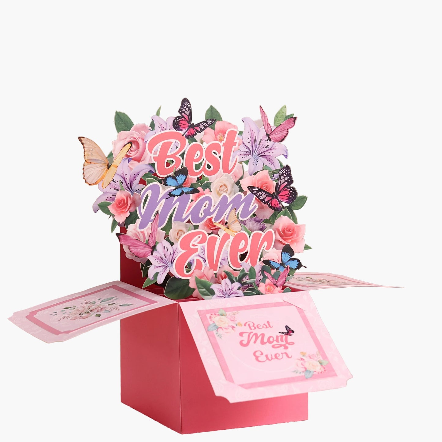 Carte Pop-Up Regalo Festa della Mamma Stile Bouquet 3D per Donna - Decorazione e Messaggio Migliore Mamma