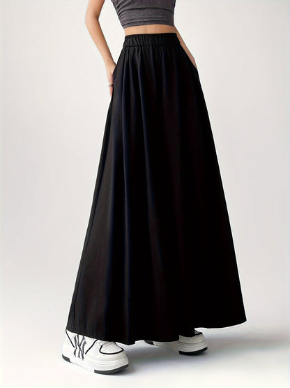 Wide-leg culotte-style pants for women, loose fit, casual trendy style