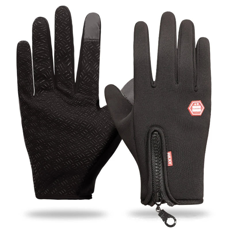 Unisex-Handschuhe mit Reißverschluss und verstärktem Grip, verschiedene Farben