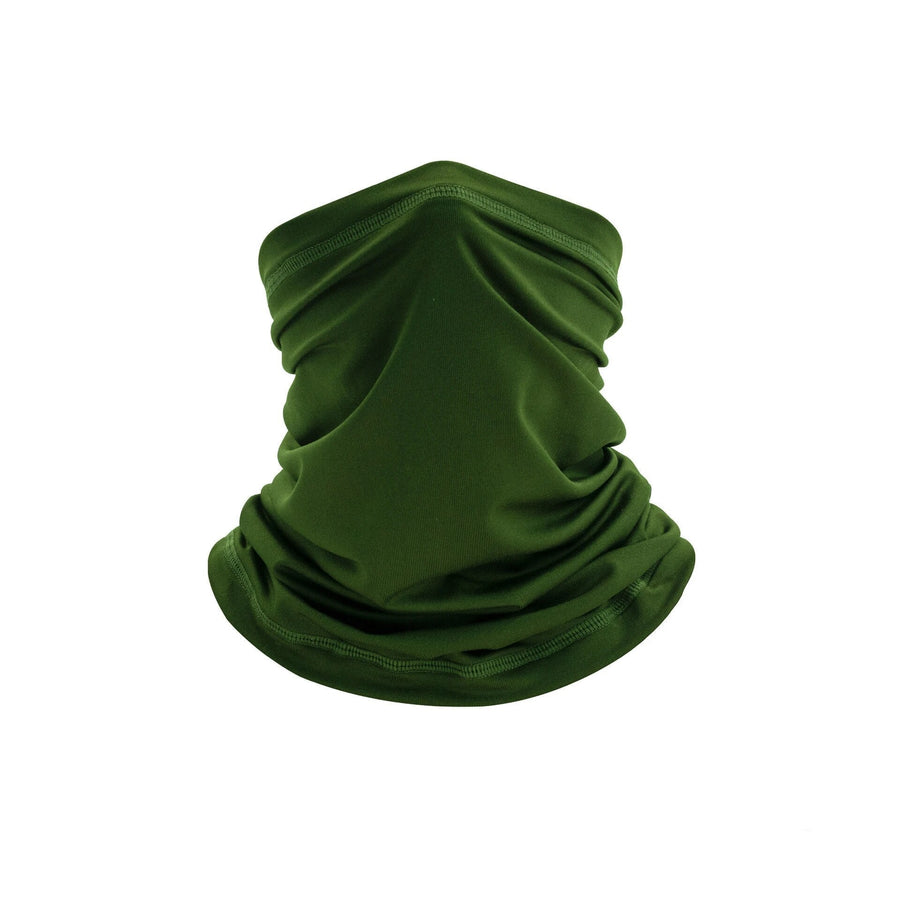 Multifunctional neck gaiter in solid-color or camouflage soft fabric