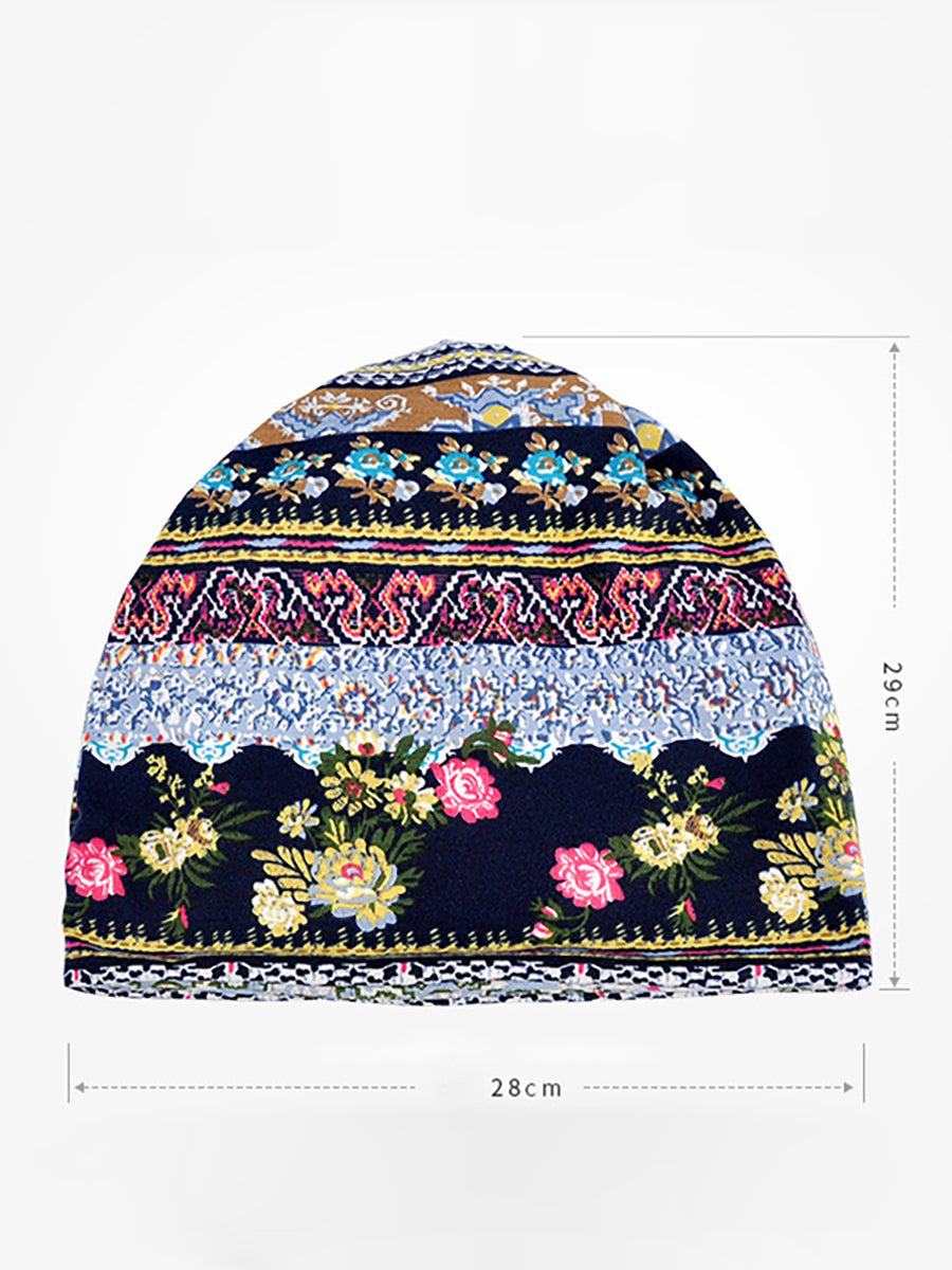 Cuffia Donna Stile Bohémien Multiuso Motivo Floreale Elegante per Primavera Estate Autunno
