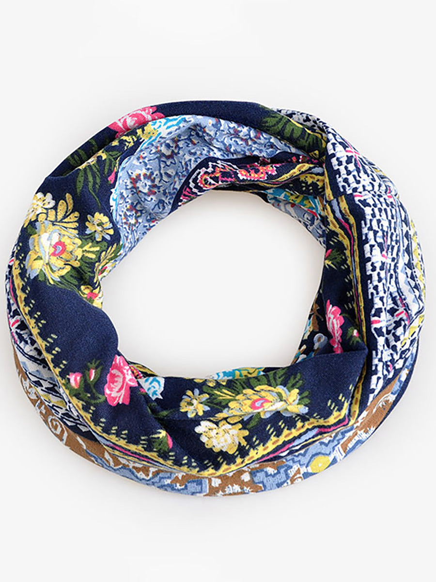 Cuffia Donna Stile Bohémien Multiuso Motivo Floreale Elegante per Primavera Estate Autunno