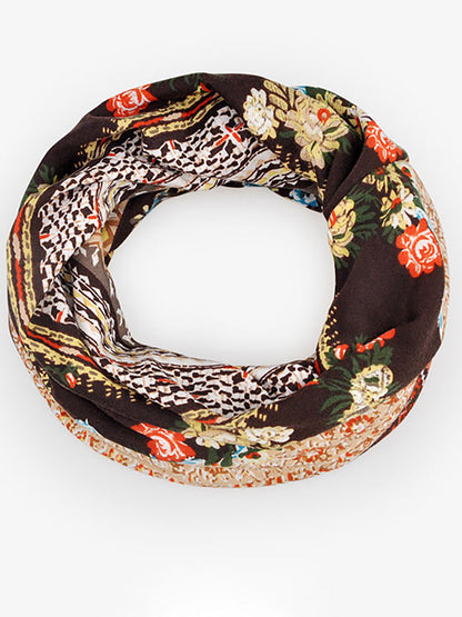 Cuffia Donna Stile Bohémien Multiuso Motivo Floreale Elegante per Primavera Estate Autunno