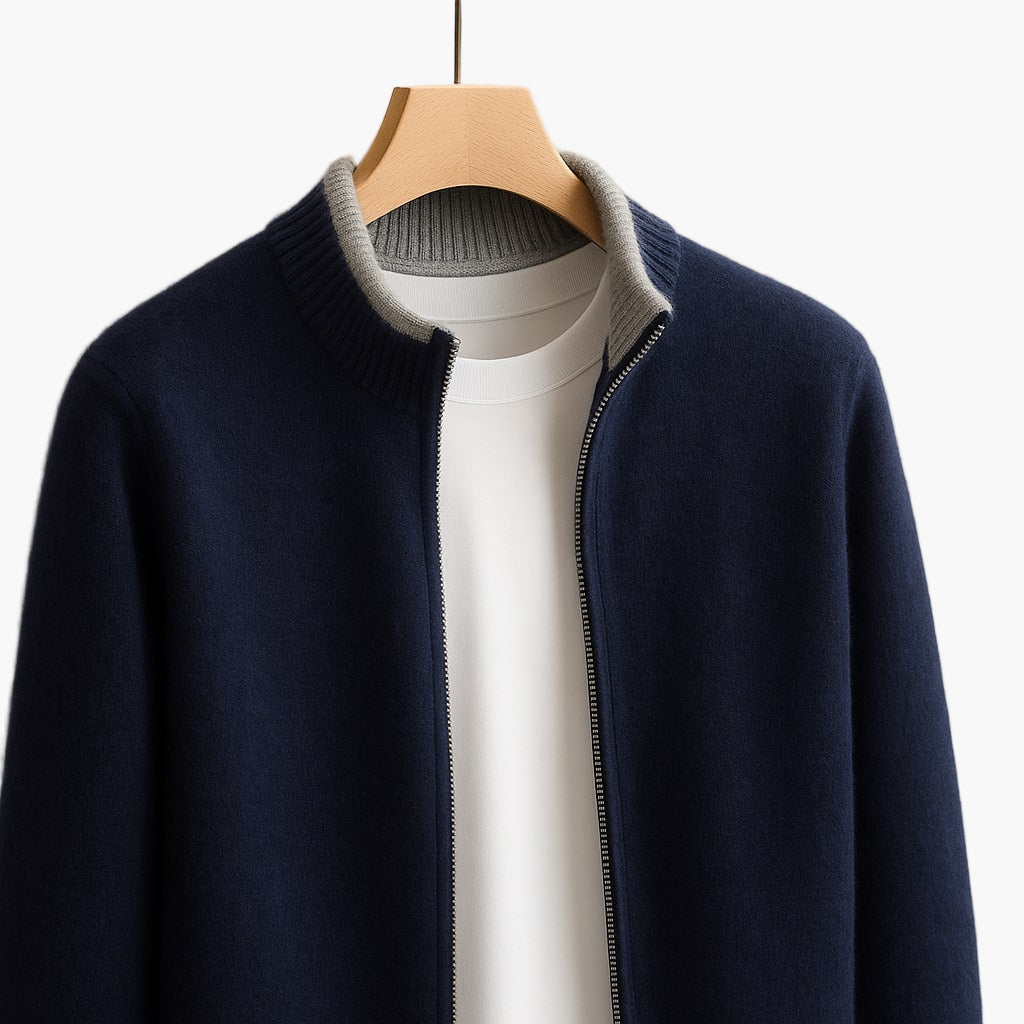 Casual style zip-up jacket for men, modern and versatile elegance